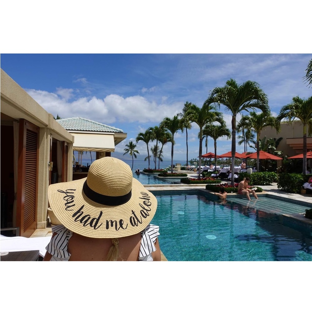 Stylish Tan Sun Hat with Black Band - Picture 2 of 7